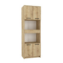 Ντουλάπι Κουζίνας - Μπάνιου Alvento Megapap Χρώμα Sapphire oak 60x42x180εκ.