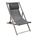 DEVIN ΣΕΖΛΟΝΓΚ GREY ΑΛΟΥΜΙΝΙΟΥ 58X95-102X78-95εκ.