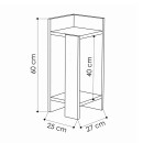 Κομοδίνο Elos Megapap Δεξί Χρώμα Travertine 25x27x60εκ.