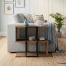 Τραπεζάκι Βοηθητικό Homia Megapap Χρώμα Καρυδί ud 56x25x56,5εκ.