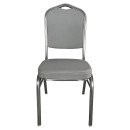 Καρέκλα Catering ArteLibre AUREVIA Γκρι/Ασημί Ύφασμα/Μέταλλο 57x40x93cm