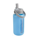 Paladone: Minecraft - Glass Water Bottle With Sleeve (Pp16082mcf)