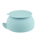 Chicco Μπωλ Σιλικόνης με Βεντούζα Νatural Σιέλ Για 6+ Μηνών