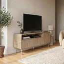 Έπιπλο Τηλεόρασης Colia Megapap Χρώμα Sepet oak 140,3x34x55,7εκ.