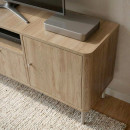 Έπιπλο Τηλεόρασης Colia Megapap Χρώμα Sepet oak 140,3x34x55,7εκ.