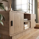 Έπιπλο Τηλεόρασης Rovel Megapap Χρώμα Sepet oak 140,3x39x50εκ.