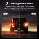70mai Dash cam 4k T800 & hd Rear Cam. & 512gb sd 3-Channel w/ Dual 4k, Imx678, hdr Night Vision, ai