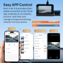 70mai Dash cam 4k T800 & hd Rear Cam. & 512gb sd 3-Channel w/ Dual 4k, Imx678, hdr Night Vision, ai