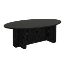 Τραπεζάκι Σαλονιού Ravey Megapap Χρώμα Sencron Black 120x60x39,6εκ.