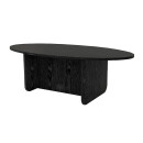 Τραπεζάκι Σαλονιού Ravey Megapap Χρώμα Sencron Black 120x60x39,6εκ.