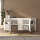Μπουφές Orontes Megapap Χρώμα Λευκό - Χρυσό 160x35,2x80εκ.