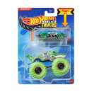 Mattel hot Wheels Monster Trucks: Crocovile With Small car – die-Cast & Truck Vehicle (Jjt63)
