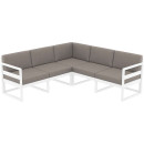 MYKONOS ΜΑΞΙΛΑΡΙ ΓΩΝΙΑΣ LIGHT BROWN  (1ΤΕΜ) 58Χ16Χ35εκ.