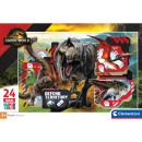 Clementoni Παζλ Supercolor Maxi Jurassic Wolrd Rebirth 24 τμχ
