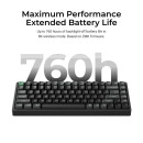 Keychron k2 Ultra (K2u-j1) zmk Wireless 8k Mechanical Keyboard red Switch (Hot-Swap) 75% us Layout