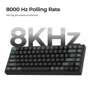 Keychron k2 Ultra (K2u-j1) zmk Wireless 8k Mechanical Keyboard red Switch (Hot-Swap) 75% us Layout