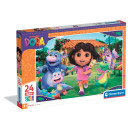 Clementoni Παιδικό Παζλ Maxi Super Color Dora The Explorer 24 τμχ