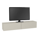 Έπιπλο Τηλεόρασης Επιτοίχιο Aristo Megapap με led Χρώμα Sandstone 135x31,6x25εκ.