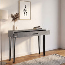 Κονσόλα Rochel Megapap Χρώμα Γκρι Σκυροδέματος 120x35x89,8εκ.
