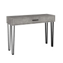 Κονσόλα Rochel Megapap Χρώμα Γκρι Σκυροδέματος 120x35x89,8εκ.