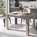 Τραπέζι Darlen Megapap Χρώμα Γκρι Σκυροδέματος 125x72x74εκ.