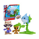 Hasbro Disney Jr.: Marvel Spidey and his Amazing Friends Rescue Webs - Groot, Rocket & Jeff the Land Shark Figures (G3045)