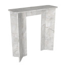 Κονσόλα Mara Megapap Χρώμα Λευκό εφέ Μαρμάρου 90x29,6x91,8εκ.