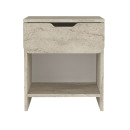 Κομοδίνο Mida Megapap Χρώμα Travertine 45x40x52εκ.
