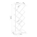 Βιβλιοθήκη Maxy Megapap Χρώμα Γκρι Σκυροδέματος 45x26,4x120εκ.