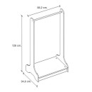 Έπιπλο Εισόδου Glimer Megapap Χρώμα Φυσικό Οξιάς 88,2x34,6x128εκ.