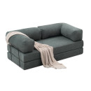 Καναπές - Κρεβάτι Comfort Megapap Τριθέσιος Υφασμάτινος Χρώμα Μέντα 190x95x75εκ.