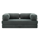 Καναπές - Κρεβάτι Comfort Megapap Τριθέσιος Υφασμάτινος Χρώμα Μέντα 190x95x75εκ.