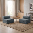 Καναπές - Κρεβάτι Comfort Megapap Τριθέσιος Υφασμάτινος Χρώμα Μέντα 190x95x75εκ.