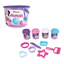 AS Πλαστελίνη Disney Minnie Κουβαδάκι Με 4 Βαζάκια - Καπάκια Καλουπάκια Και 8 Εργαλεία 200gr