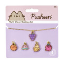 Carat Shop Pusheen - the cat Multi Charm Fruits Themed Necklace set (Ptcns124)
