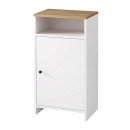 Παπουτσοθήκη - Ντουλάπι Talsa Megapap Χρώμα Λευκό - Sapphire oak 50x35,3x86εκ.