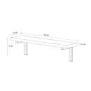 Ραφιέρα Τοίχου Versa Megapap 3 Τεμαχίων Χρώμα Pine oak 80x19x17εκ.