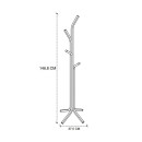 Καλόγερος Triad Megapap Μεταλλικός Χρώμα Μαύρο 37,5x37,5x146,8εκ.