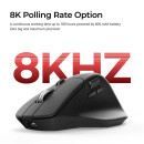 Keychron m6 (M6s-A23) Wireless Ergonomic Optical Mouse 8000hz Polling Rate Black