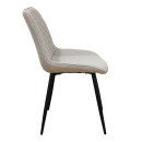 ALESIA L. BEIGE ΥΦΑΣΜΑ ΚΑΡΕΚΛΑ ΜΕΤΑΛΛΙΚΗ 50X59X86εκ.
