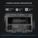 Lian li dan-b4 Wood Black - Matx Mesh - pc Gaming Case - 2x 120 Fans Included - gpu Support 358.9mm