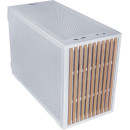 Lian li dan-b4 Wood White - Matx Mesh - pc Gaming Case - 2x 120 Fans Included - gpu Support 358.9mm