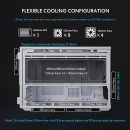 Lian li dan-b4 Wood White - Matx Mesh - pc Gaming Case - 2x 120 Fans Included - gpu Support 358.9mm
