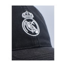 Real Madrid cf Official cap – Washed Black Cotton cap – Size u (Rm3go26)