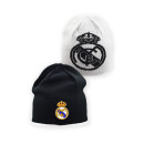 Real Madrid cf Official Beanie – Black Knit With Crest Patch – Size u (Rm5go2)