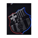 Fc Barcelona Official t-Shirt – Black 'eblack' Crest Print – Size l (5001ceb)