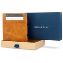 Garzini Essenziale Magic Coin Wallet Brushed Cognac