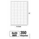 Αυτοκόλλητες Ετικέτες MP 8x20mm 350 Ετικέτες PN151-09