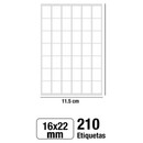 Αυτοκόλλητες Ετικέτες MP 16x22mm 210 Ετικέτες PN151-15
