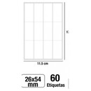 Αυτοκόλλητες Ετικέτες MP 26x54mm 60 Ετικέτες PN151-23